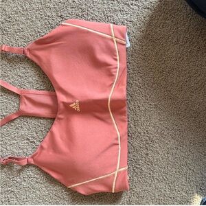Pink adidas sports bra